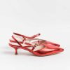 Clearance Anna F. Anna F. - Sling Back 1318 - Laminato Rosso